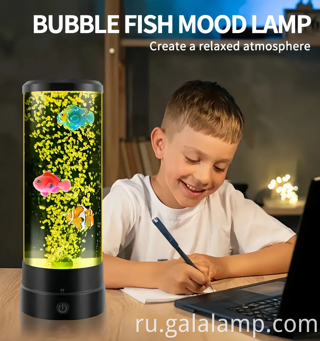 Creative USB Plug Bubble Fish Jellyfish Night Light подарок